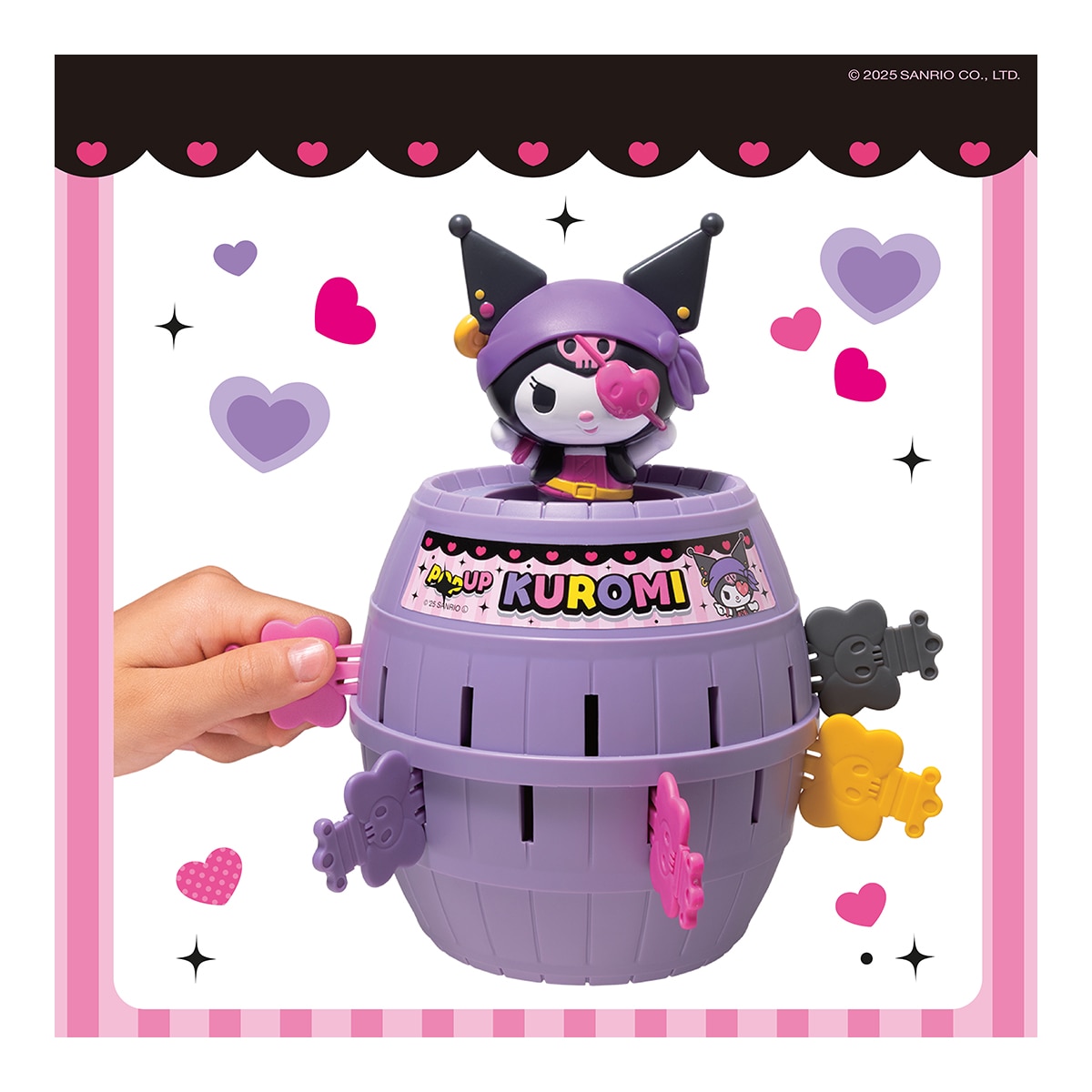 Juego de mesa infantil Salta pirata Kuromi Hello Kitty Bizak 6