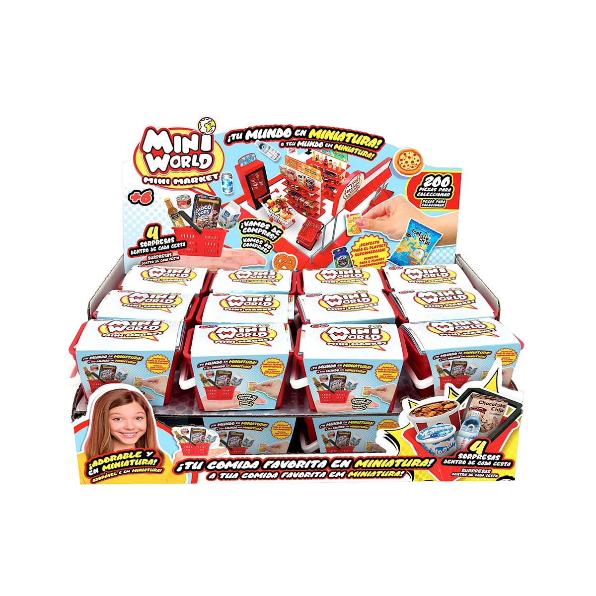 Juego educativo Mini coleccionable Mini World cesta de la compra surtido Bizak 9