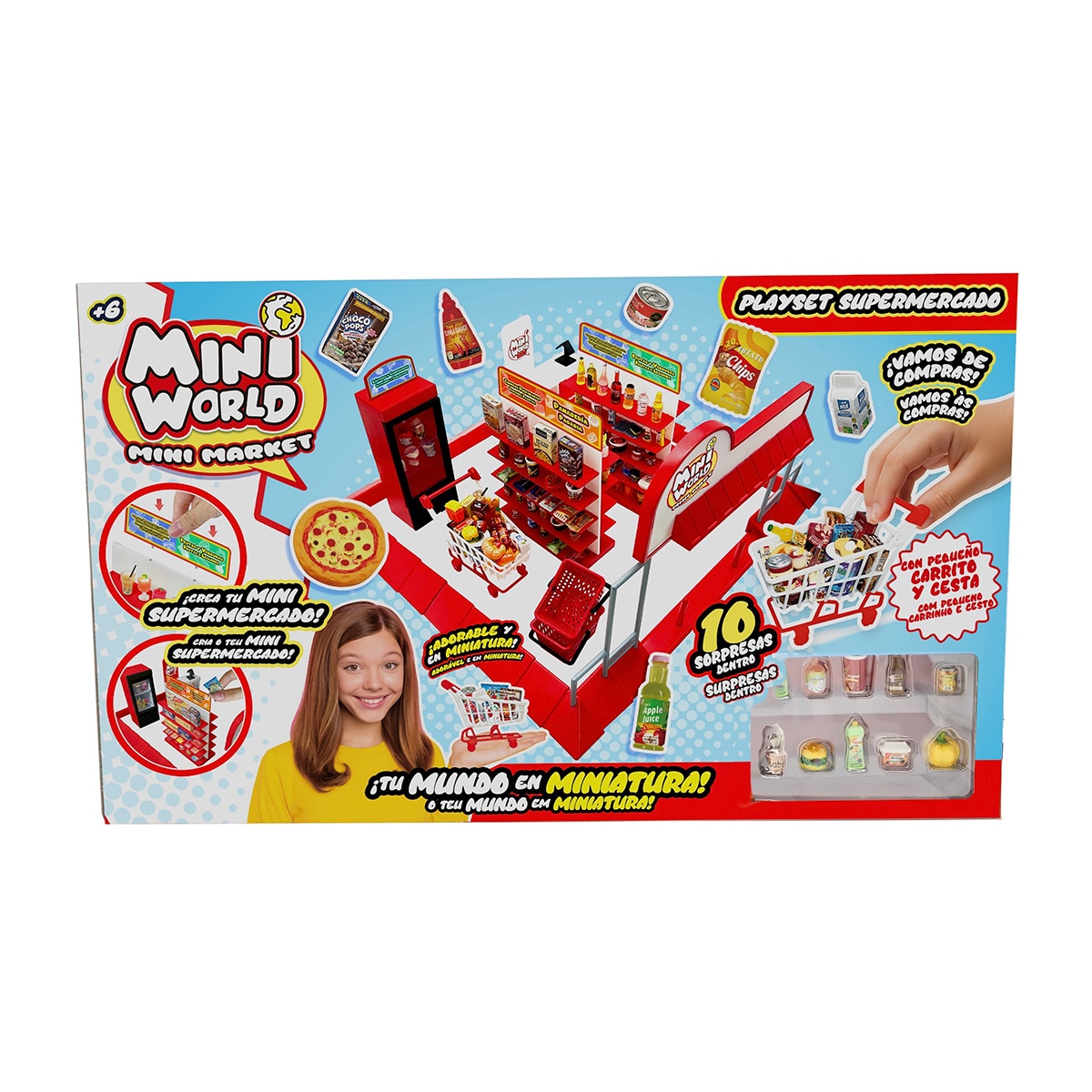 Imagen 0 de Playset mini coleccionable Mini World supermercado Bizak