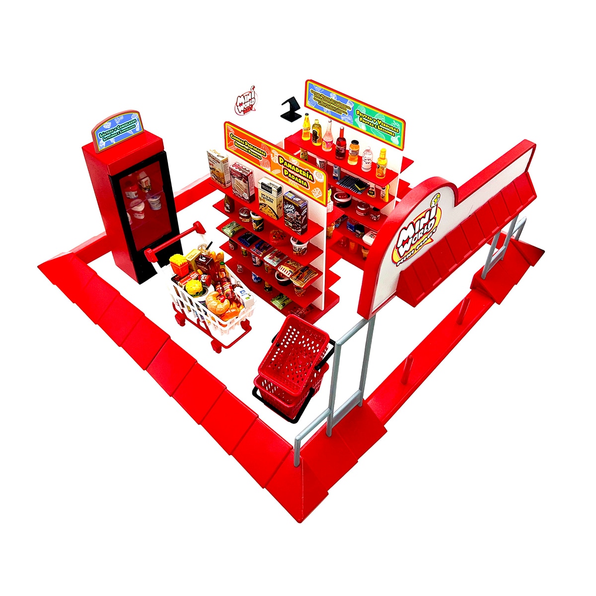 Playset mini coleccionable Mini World supermercado Bizak 2