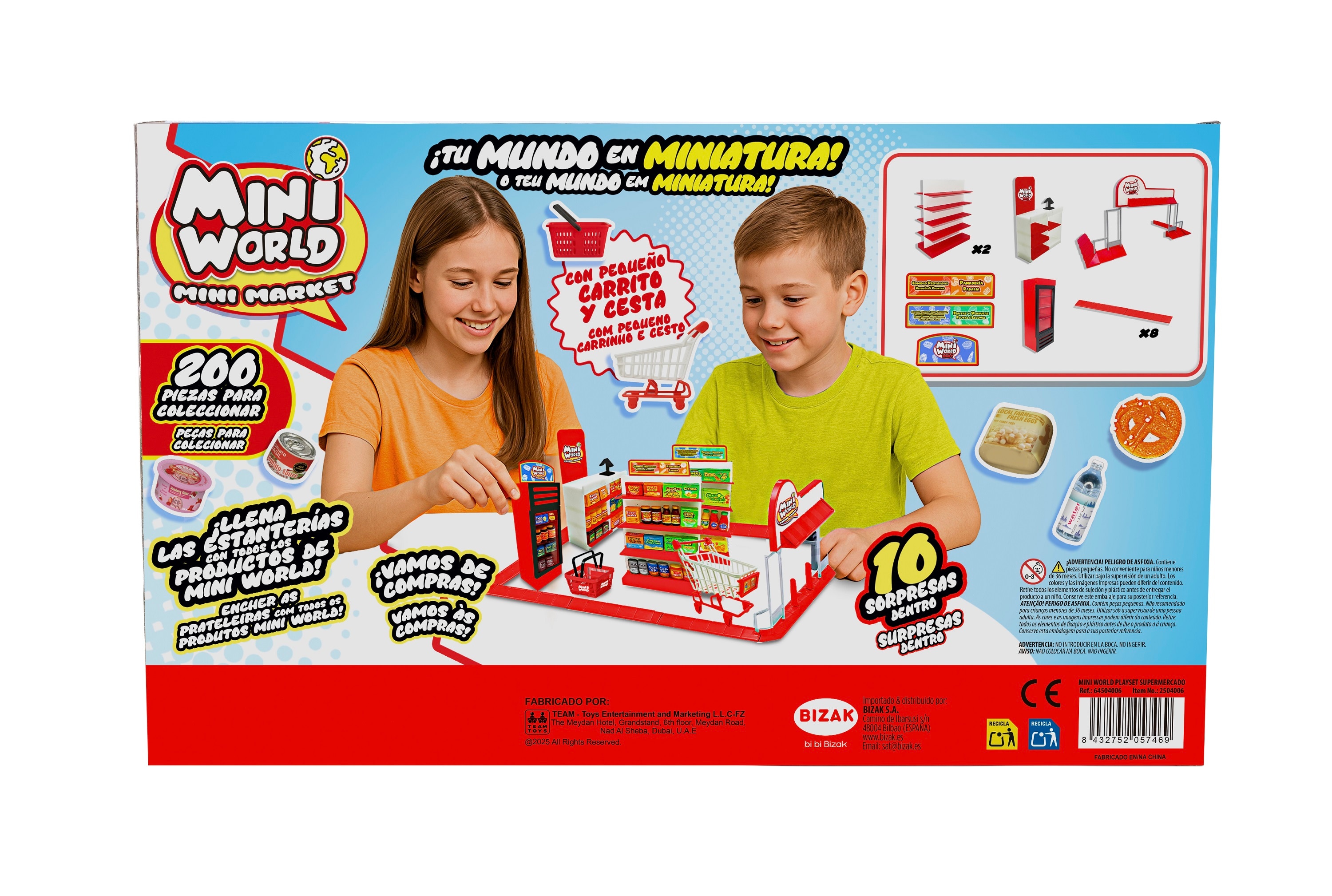 Playset mini coleccionable Mini World supermercado Bizak 6