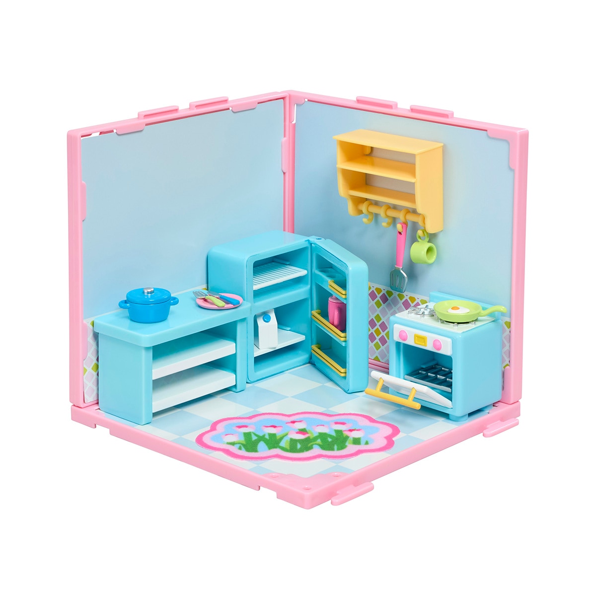 Juego educativo Mini estancias modulares Suite spaces diseña tu cocina Bizak 6