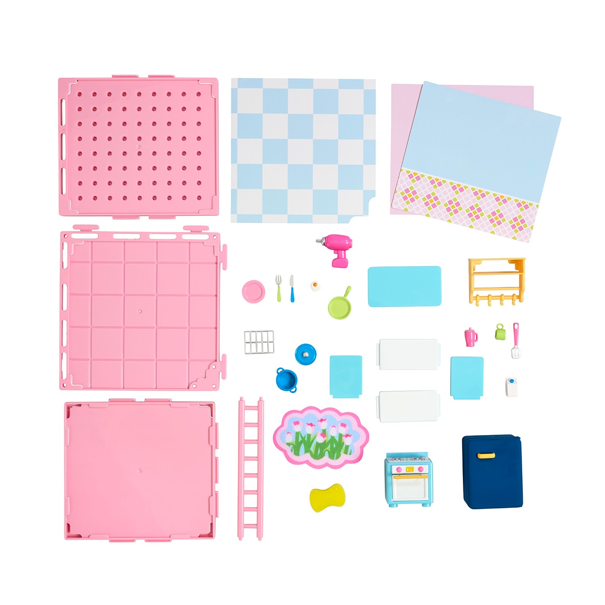 Juego educativo Mini estancias modulares Suite spaces diseña tu cocina Bizak 8