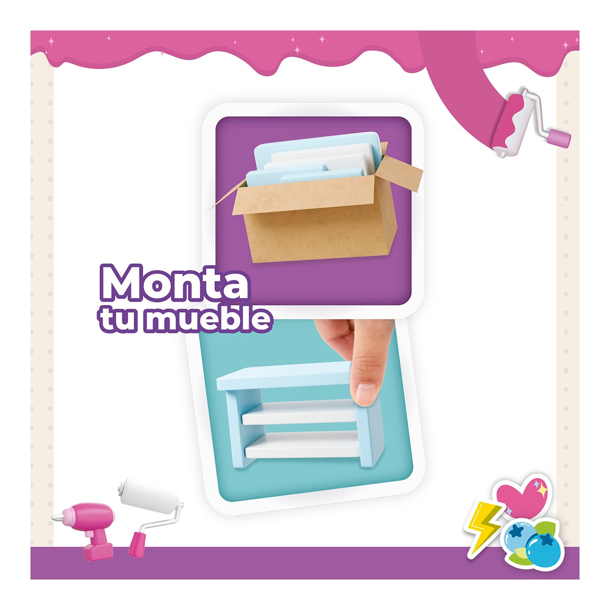 Juego educativo Mini estancias modulares Suite spaces diseña tu cocina Bizak 9