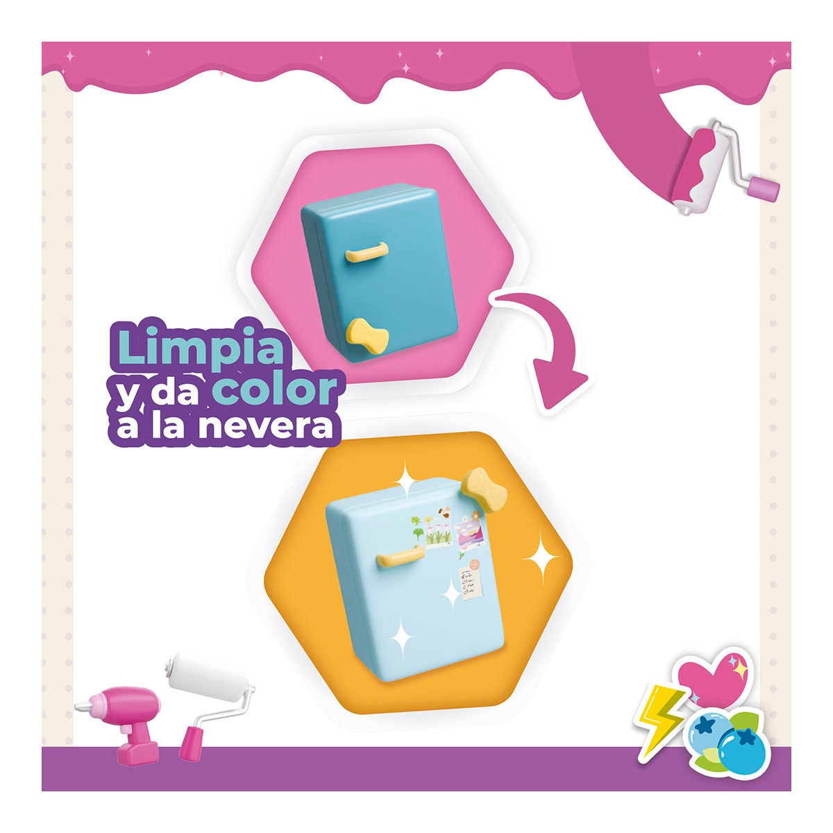 Juego educativo Mini estancias modulares Suite spaces diseña tu cocina Bizak 10