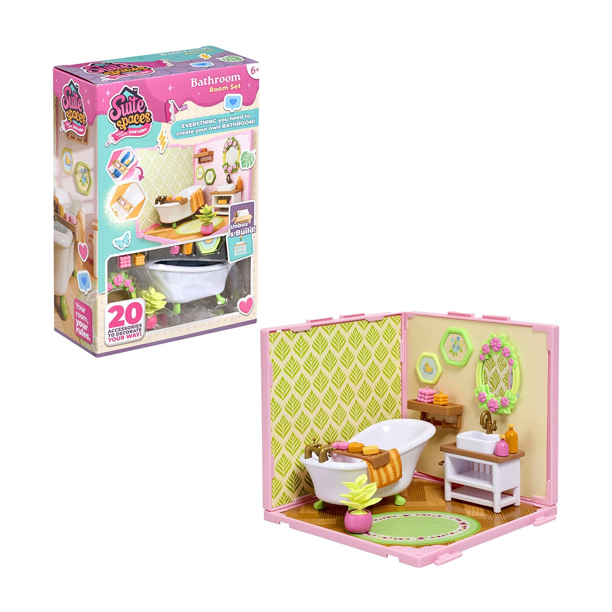 Juego educativo Mini estancias modulares Suite Spaces diseña tu baño Bizak 5