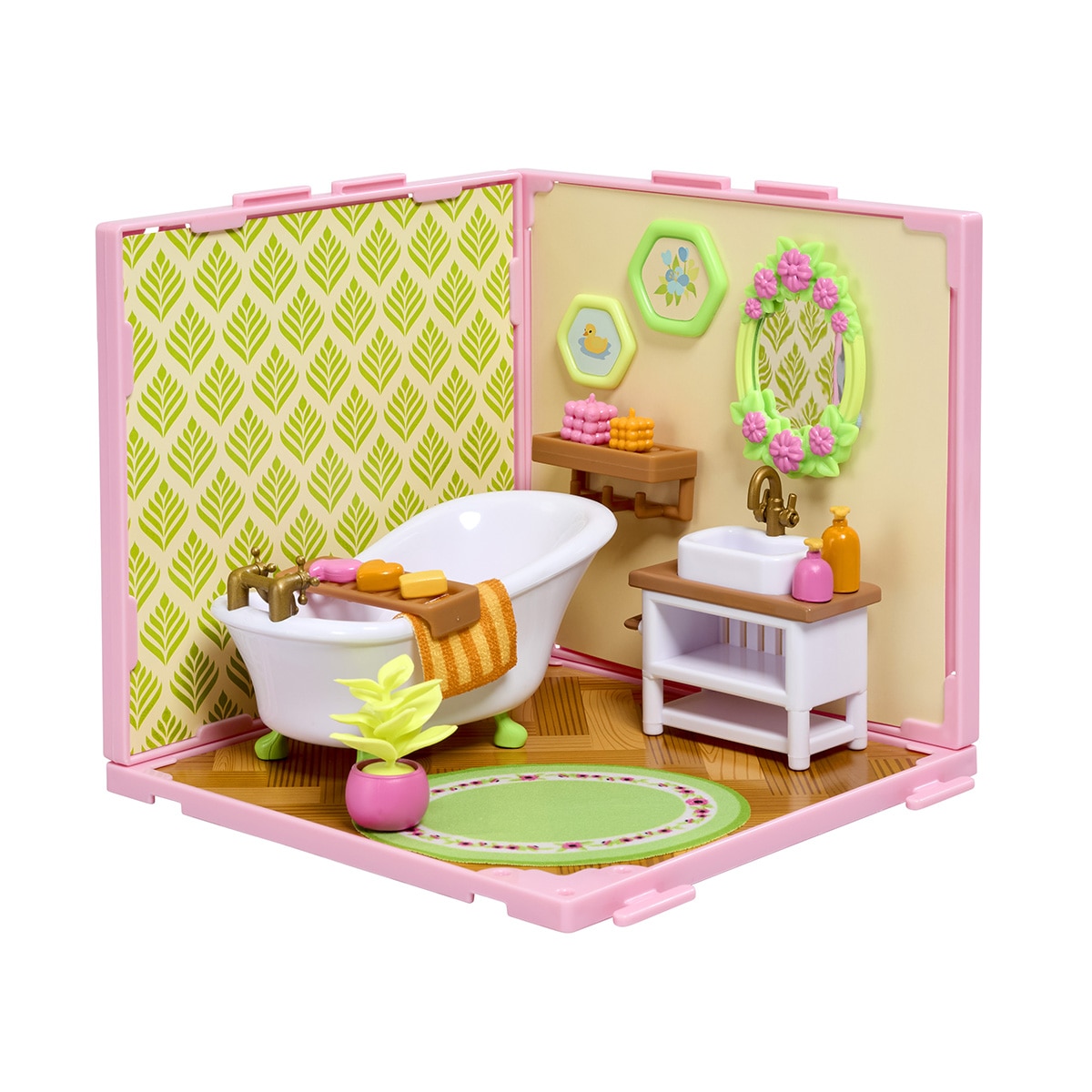 Juego educativo Mini estancias modulares Suite Spaces diseña tu baño Bizak 6