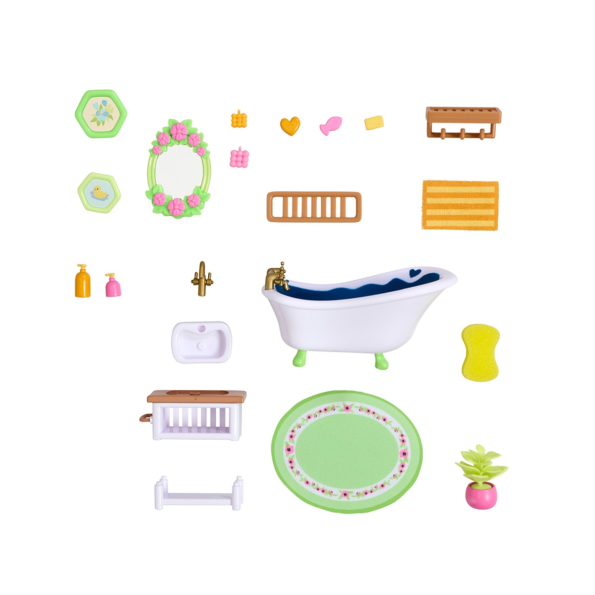Juego educativo Mini estancias modulares Suite Spaces diseña tu baño Bizak 8