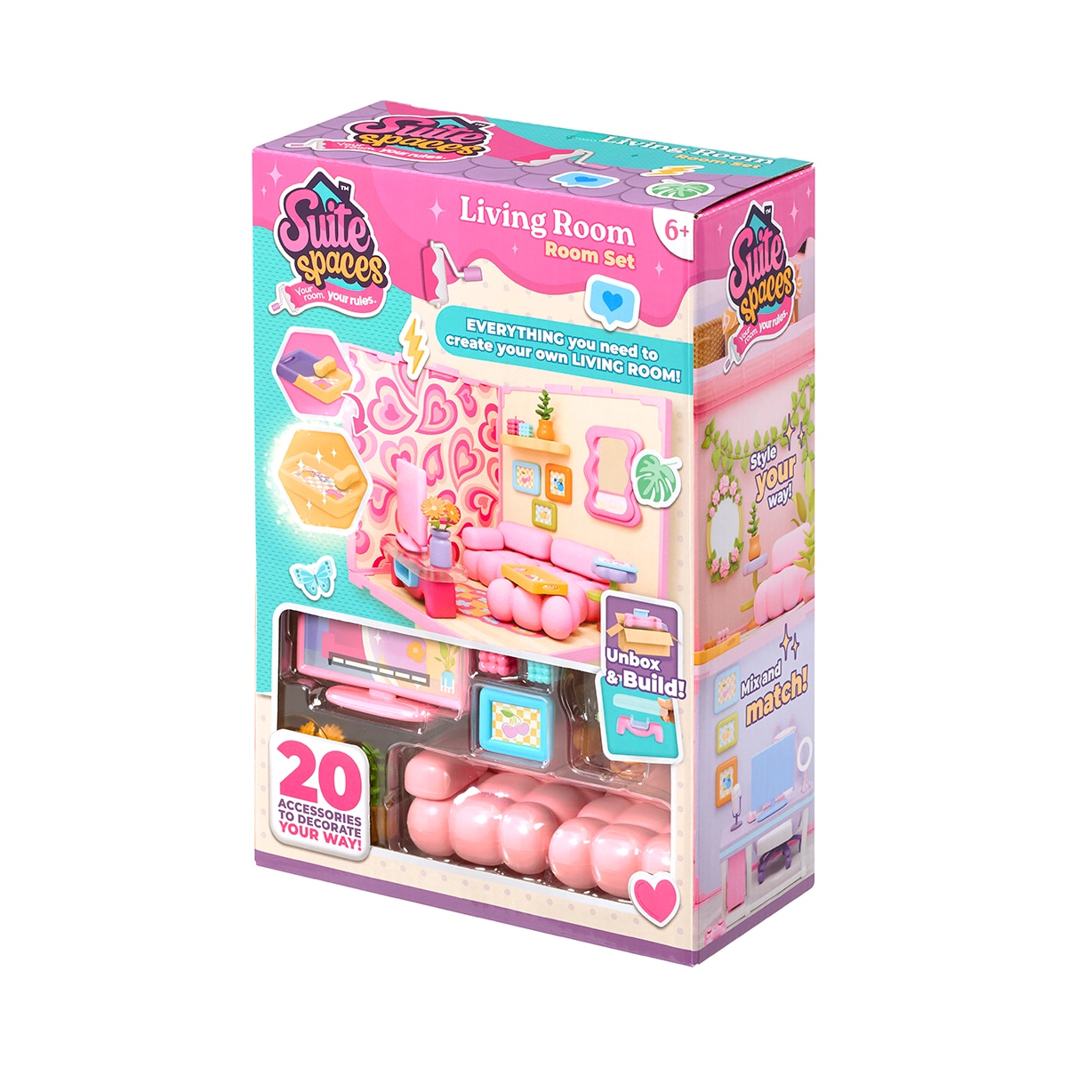 Juego educativo Mini estancias modulares Suite Spaces diseña tu salón Bizak 3