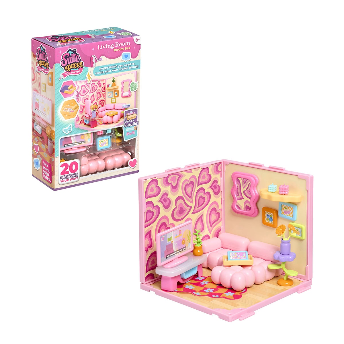 Juego educativo Mini estancias modulares Suite Spaces diseña tu salón Bizak 4