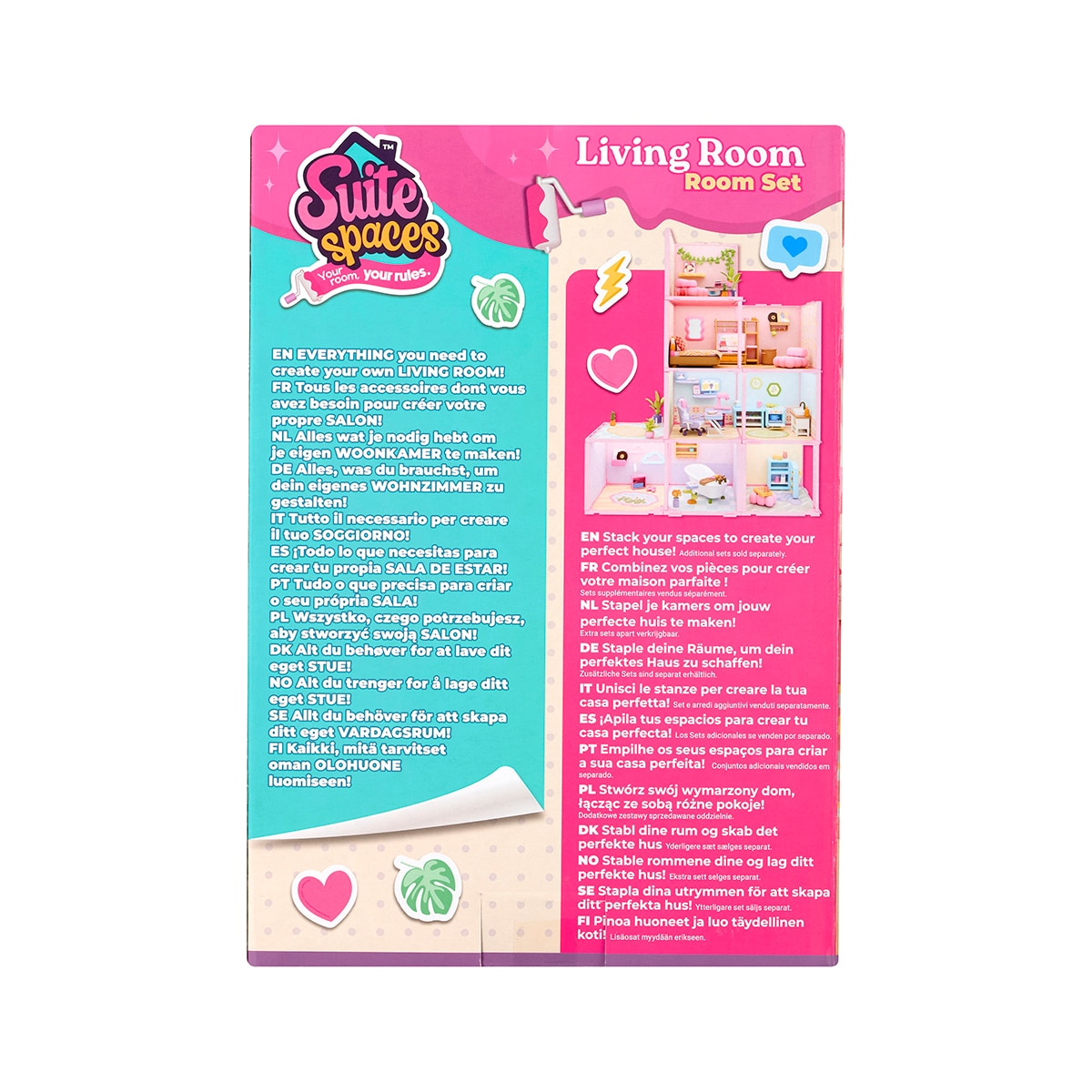 Juego educativo Mini estancias modulares Suite Spaces diseña tu salón Bizak 5