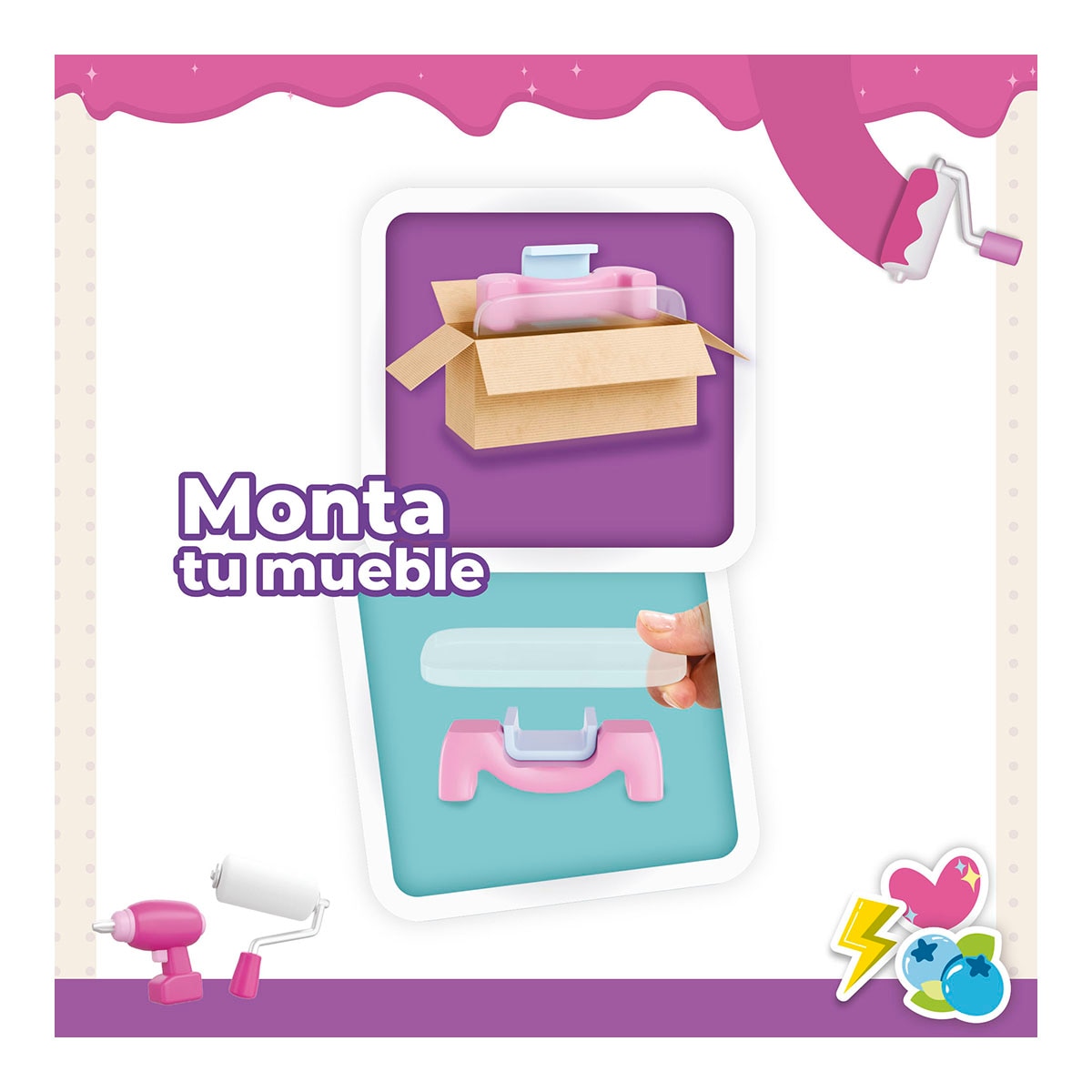 Juego educativo Mini estancias modulares Suite Spaces diseña tu salón Bizak 10