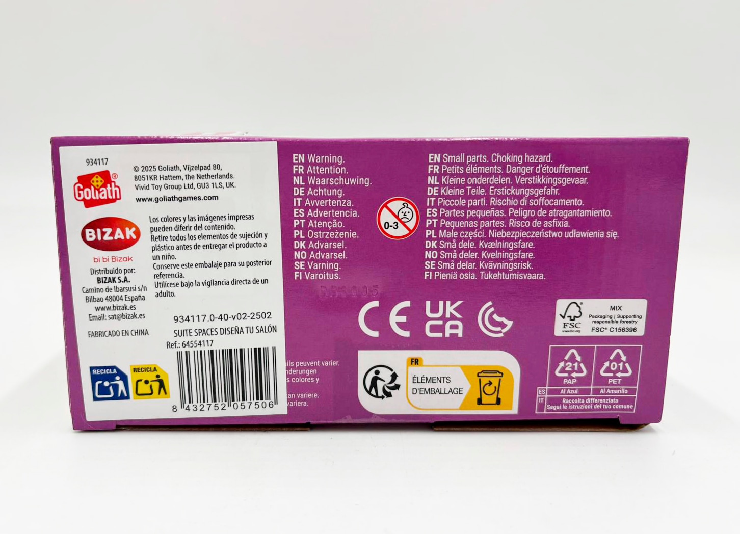Juego educativo Mini estancias modulares Suite Spaces diseña tu salón Bizak 11