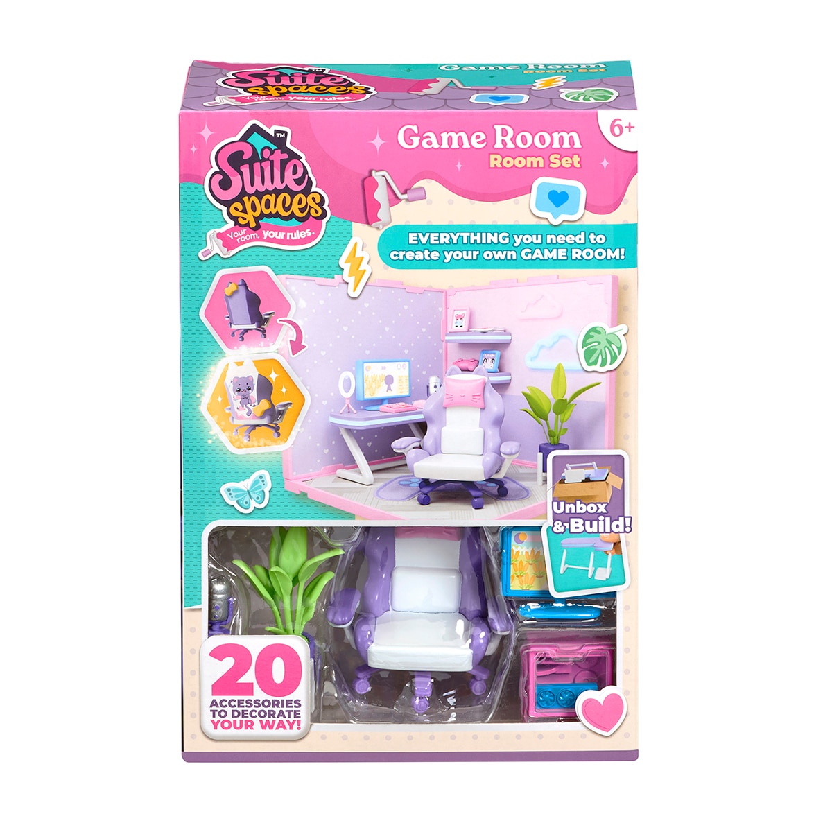 Imagen 0 de Juego educativo Mini estancias modulares Suite Spaces diseña tu sala gamer Bizak