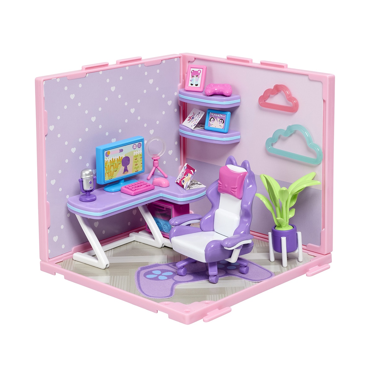 Juego educativo Mini estancias modulares Suite Spaces diseña tu sala gamer Bizak 6