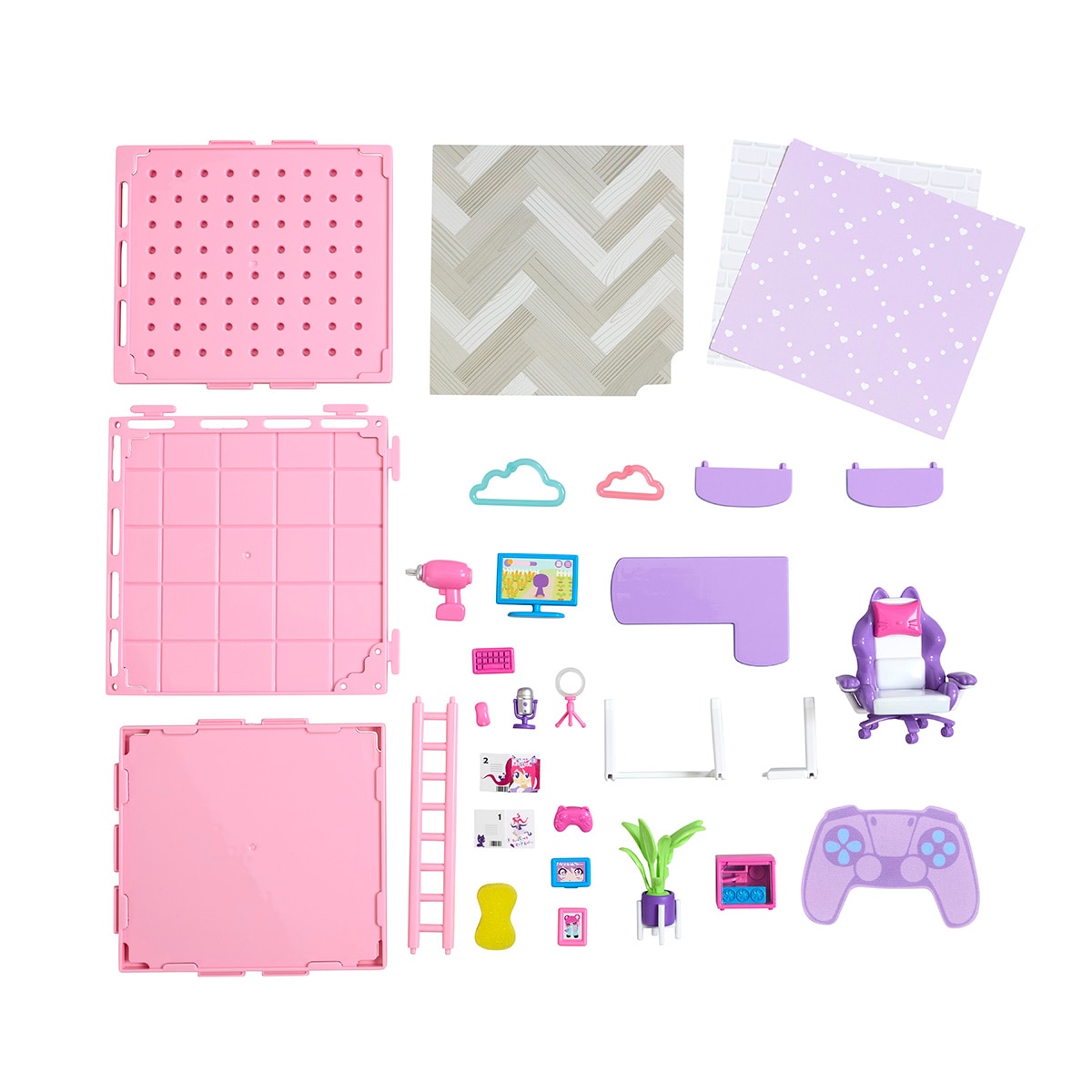 Juego educativo Mini estancias modulares Suite Spaces diseña tu sala gamer Bizak 8