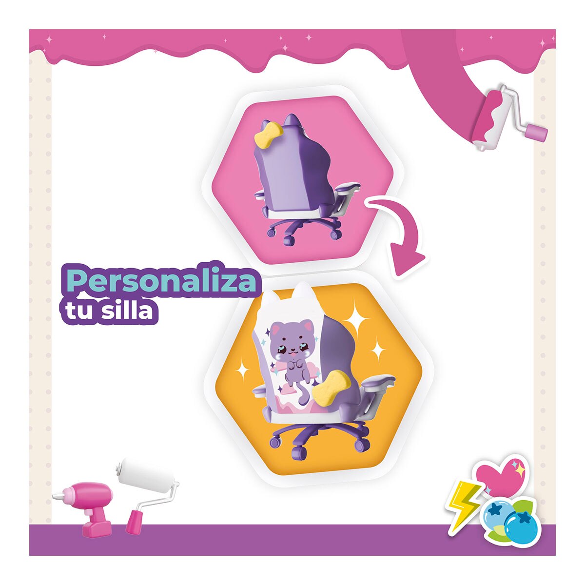 Juego educativo Mini estancias modulares Suite Spaces diseña tu sala gamer Bizak 9