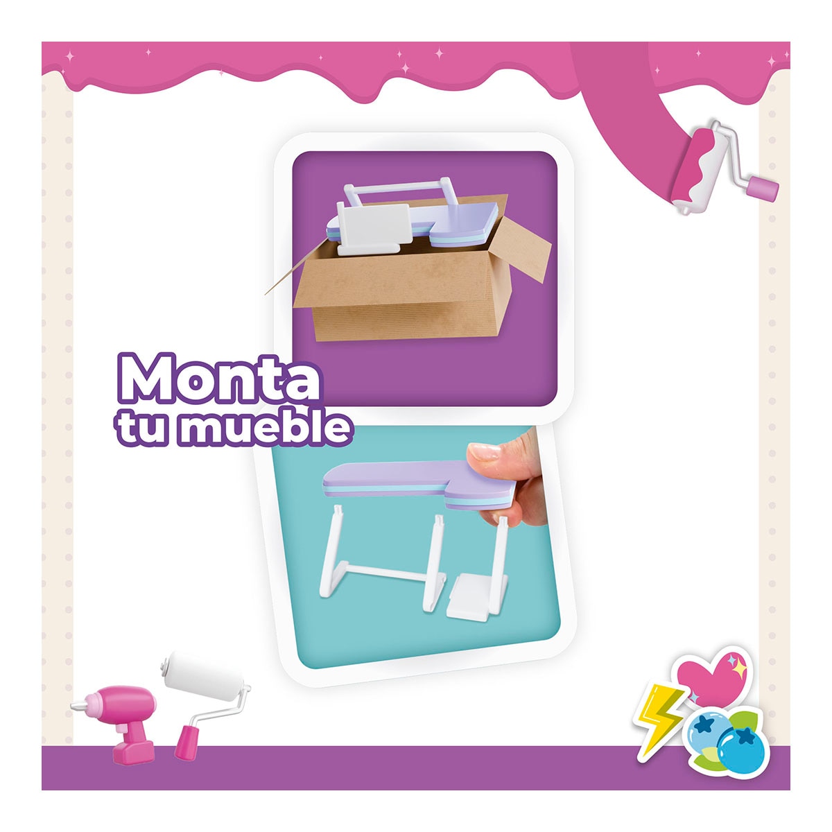 Juego educativo Mini estancias modulares Suite Spaces diseña tu sala gamer Bizak 10