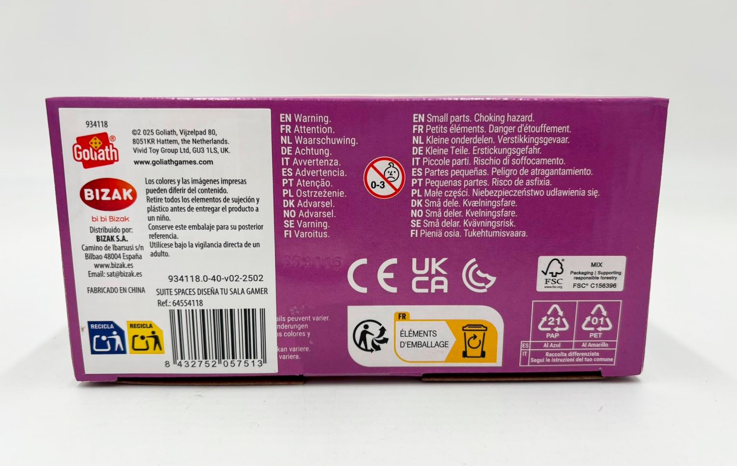 Juego educativo Mini estancias modulares Suite Spaces diseña tu sala gamer Bizak 11