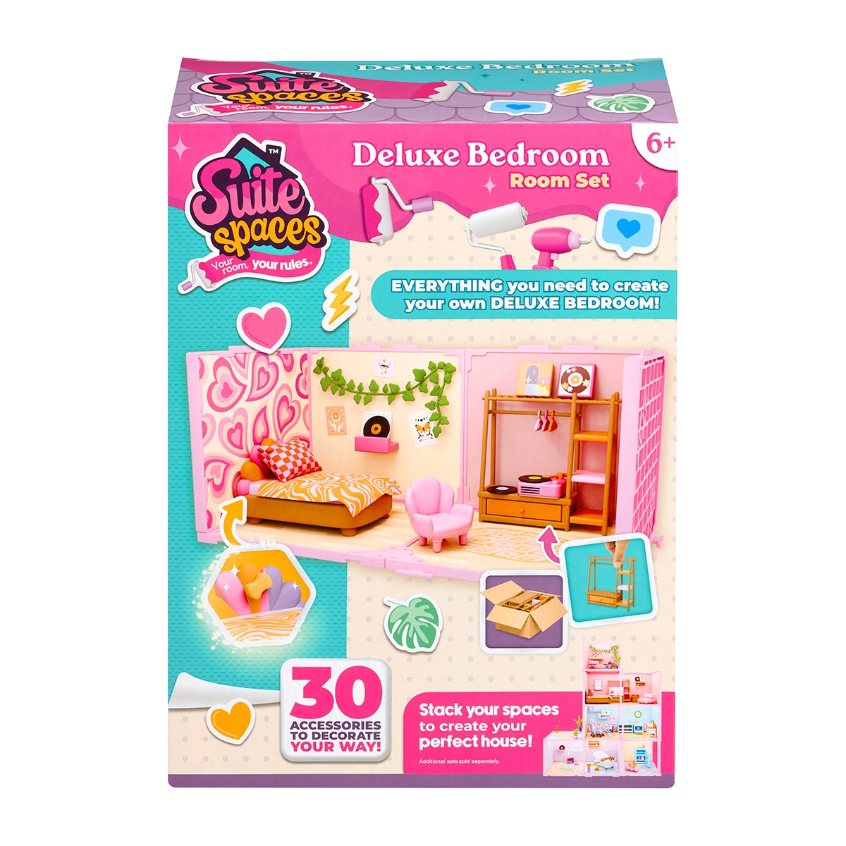 Imagen 0 de Juego educativo Mini estancias modulares Suite Spaces diseña tu dormitorio deluxe Bizak