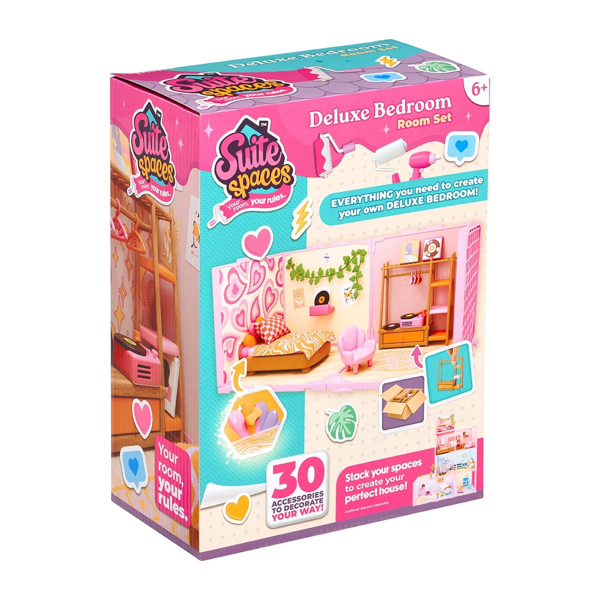 Juego educativo Mini estancias modulares Suite Spaces diseña tu dormitorio deluxe Bizak 2