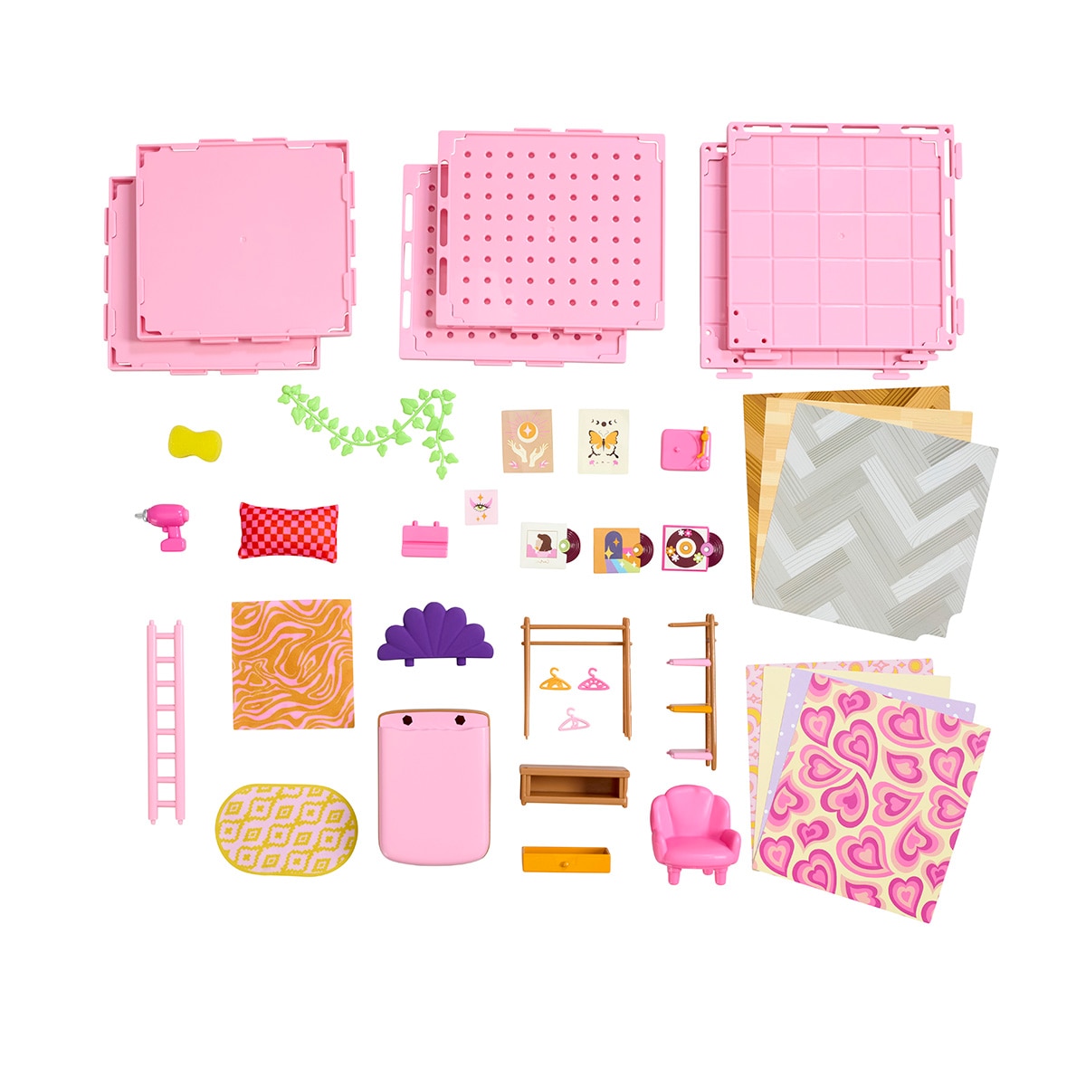 Juego educativo Mini estancias modulares Suite Spaces diseña tu dormitorio deluxe Bizak 8