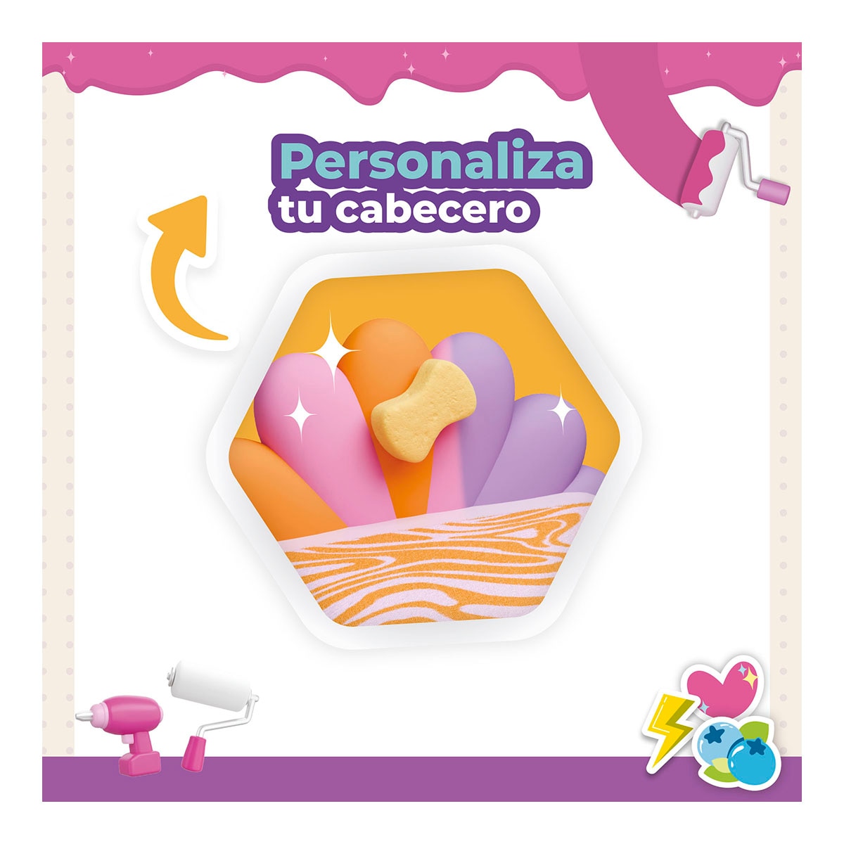 Juego educativo Mini estancias modulares Suite Spaces diseña tu dormitorio deluxe Bizak 10