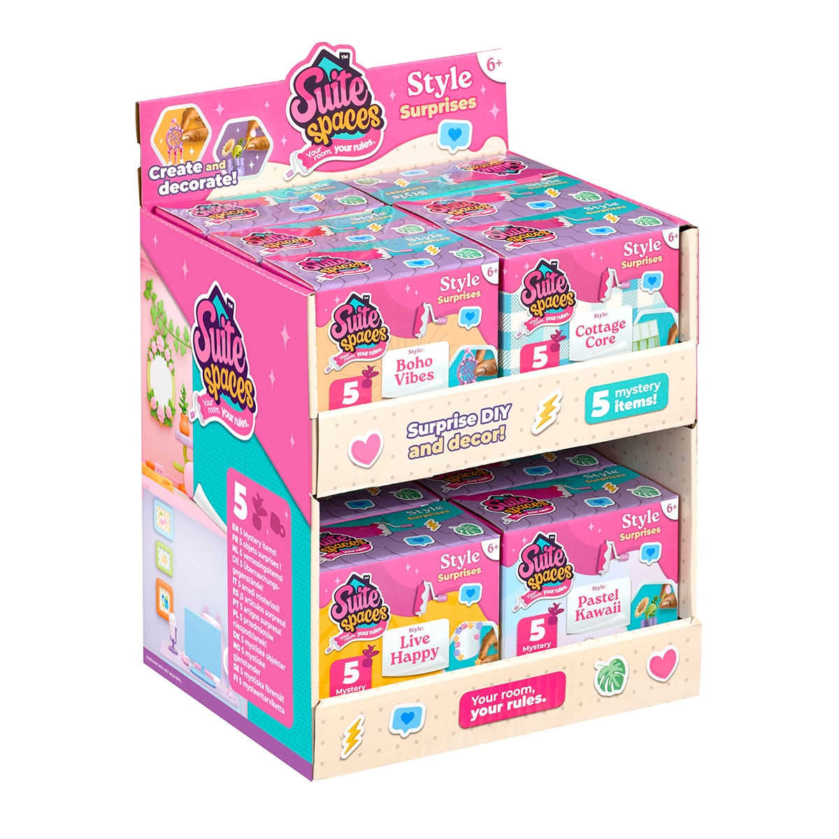 Juego educativo Mini estancias modulares Suite Spaces caja sorpresa decoración modelos surtidos 23