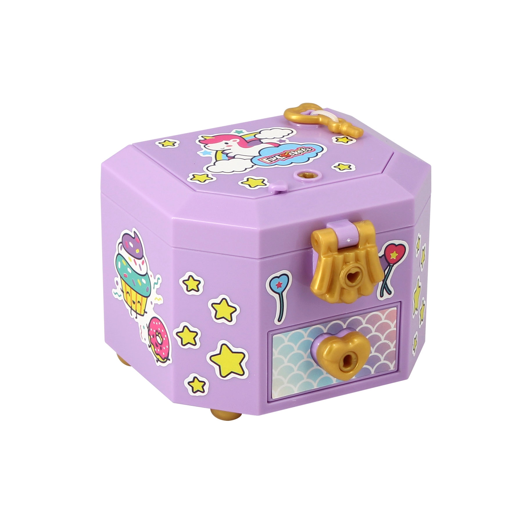 Joyero color surtido con Sorpresas Funlockets Diset 7