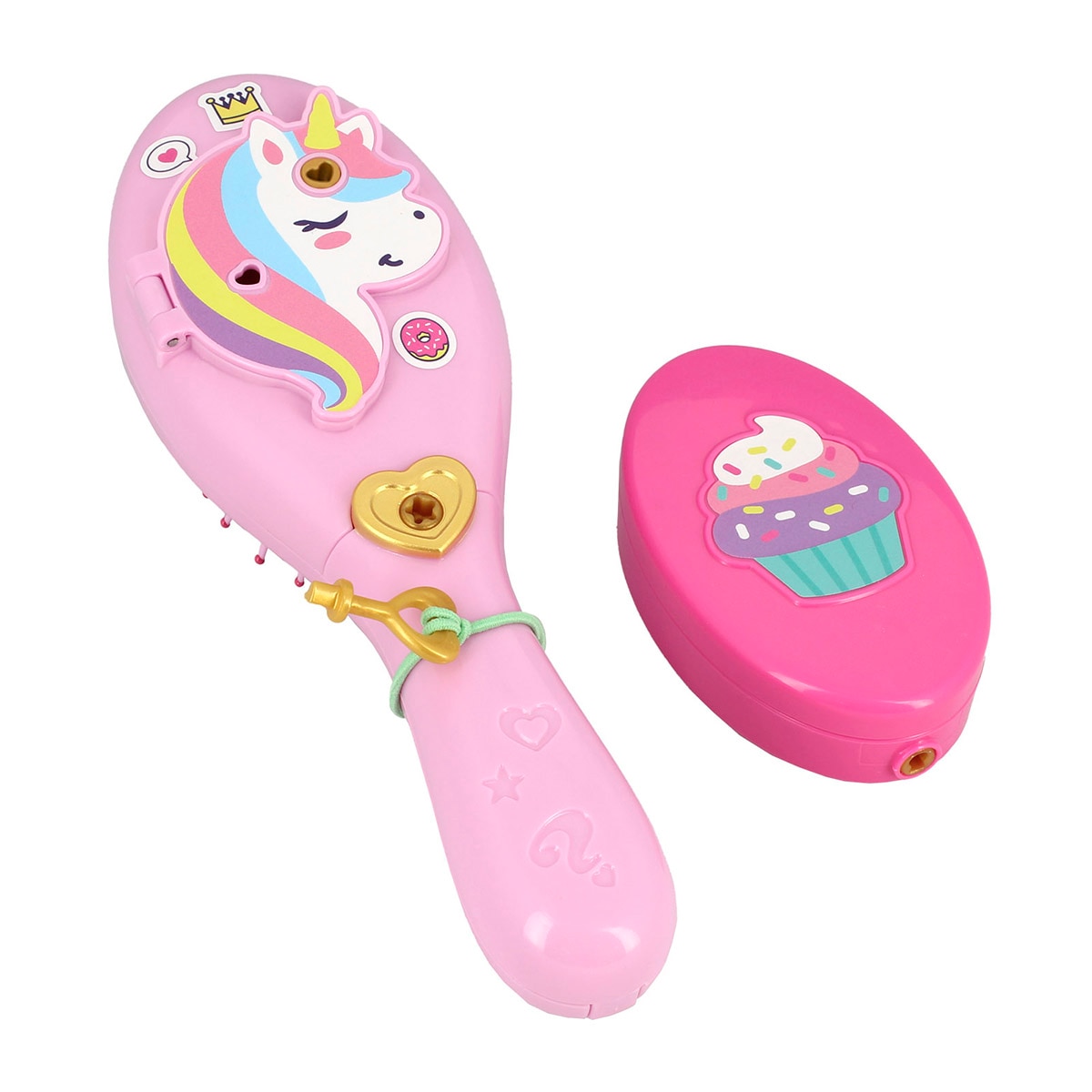 Cepillo de pelo con brillos de pelo y sorpresas Funlockets Diset 4