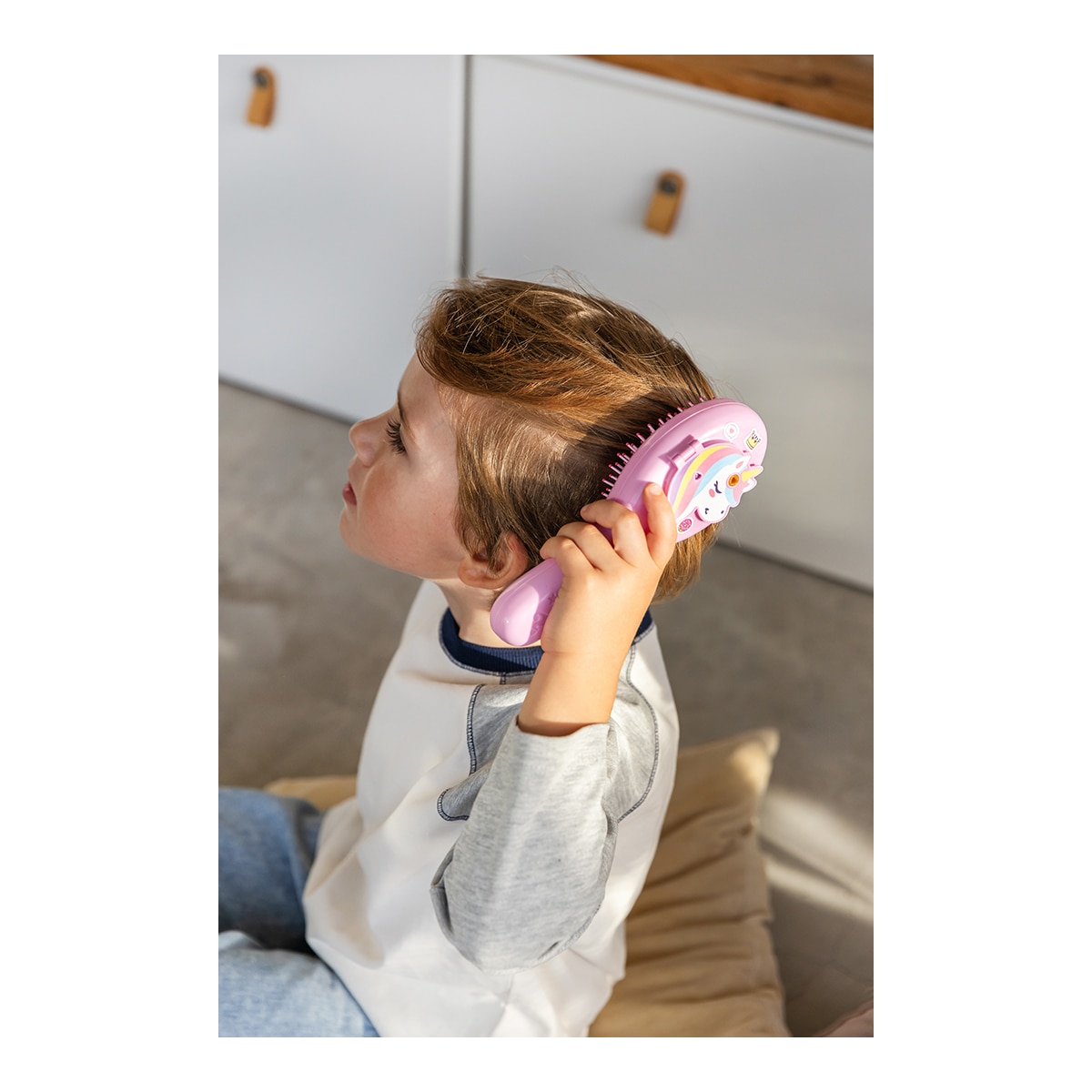 Cepillo de pelo con brillos de pelo y sorpresas Funlockets Diset 12