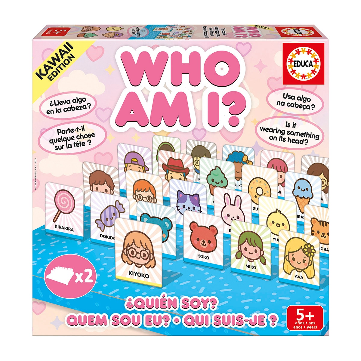 Imagen 0 de Juego de Mesa Who Am I? Kawaii Educa