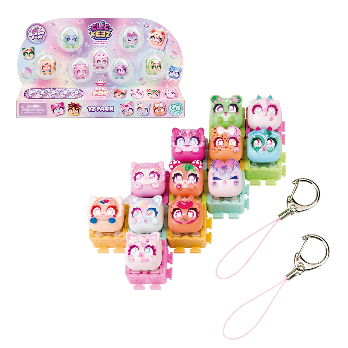 Imagen 0 de Coleccionable Clickeez pack de 12 serie 3 Bizak modelos surtidos