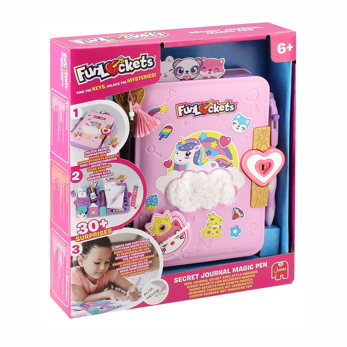 Manualidad Diario Secreto con Bolígrafo Mágico Funlockets Jumbo 1