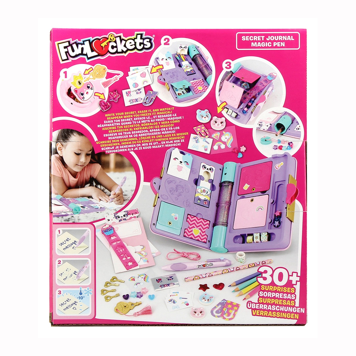 Manualidad Diario Secreto con Bolígrafo Mágico Funlockets Jumbo 8