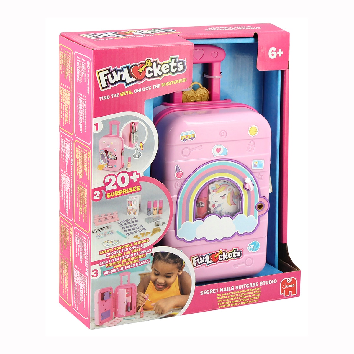 Imagen 0 de Kit de maquillaje Maleta de uñas Secreta Funlockets Jumbo