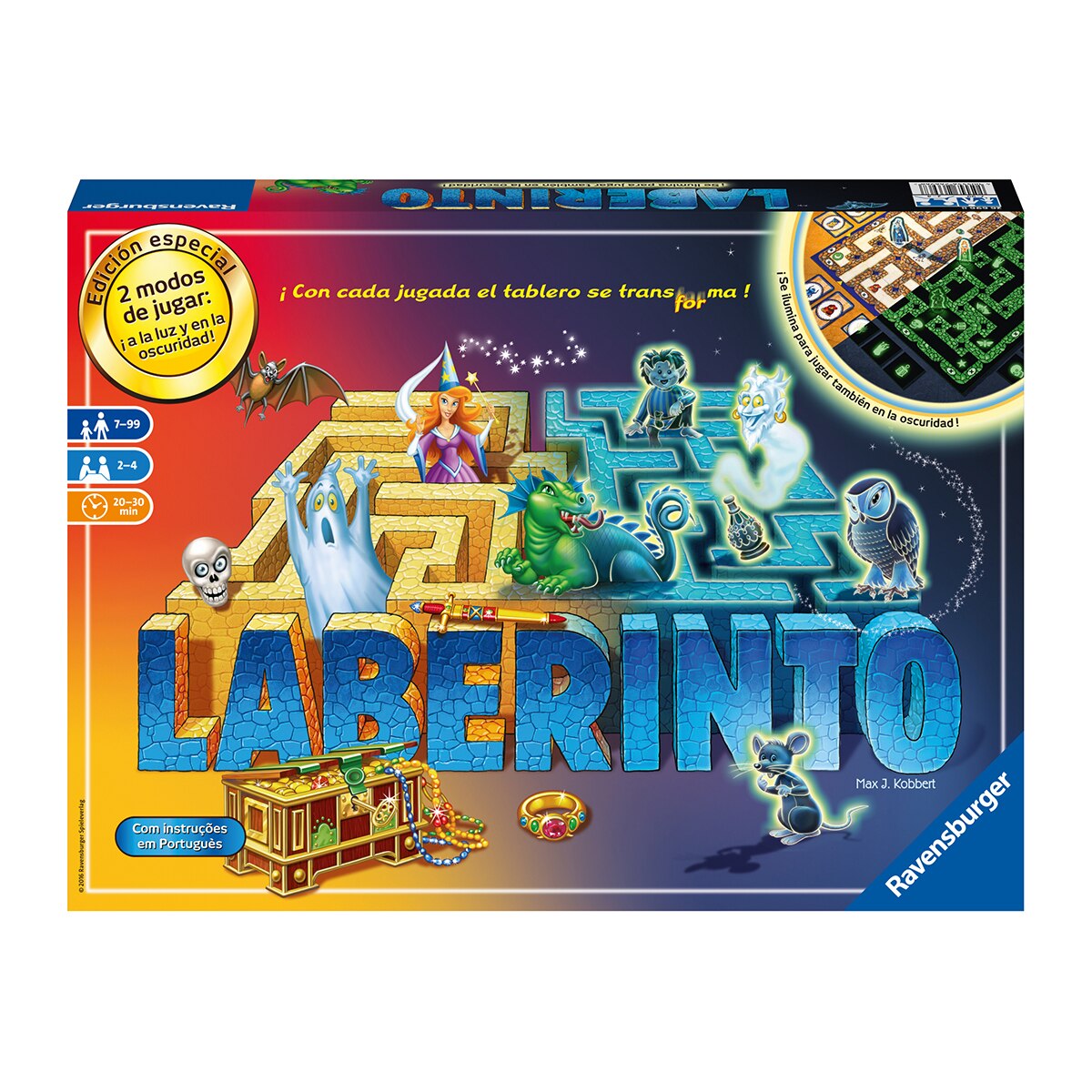 Juego de mesa Laberinto Glow In The Dark Ravensburger 1