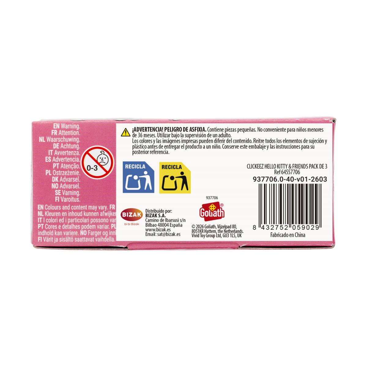 Imagen 19 de Coleccionable Clickeez Hello Kitty & Friends pack de 3 Bizak modelos surtidos