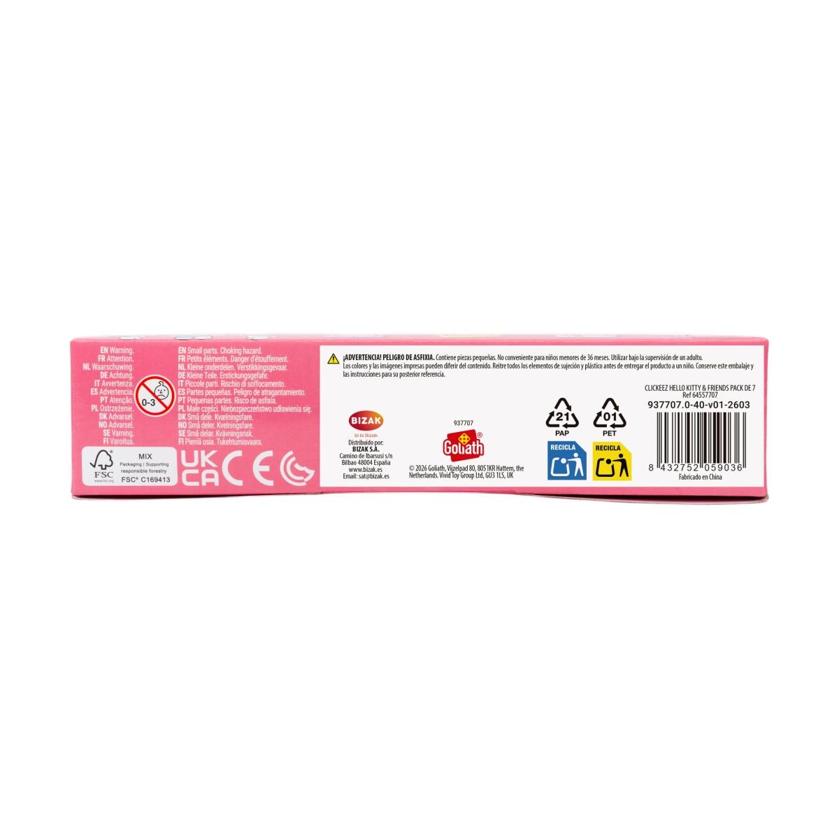 Coleccionable Clickeez Hello Kitty & Friends pack de 7 Bizak modelos surtidos 14