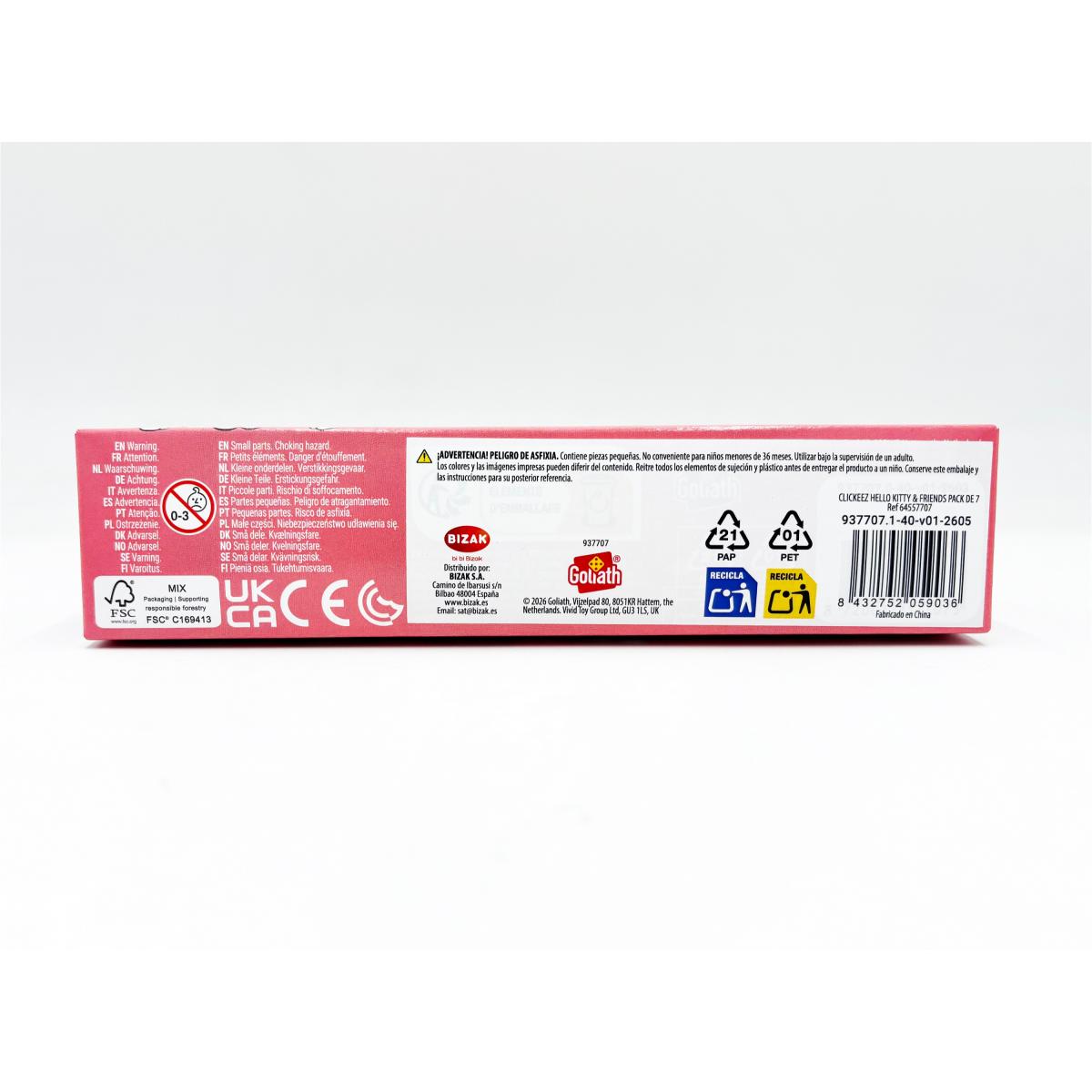 Coleccionable Clickeez Hello Kitty & Friends pack de 7 Bizak modelos surtidos 16