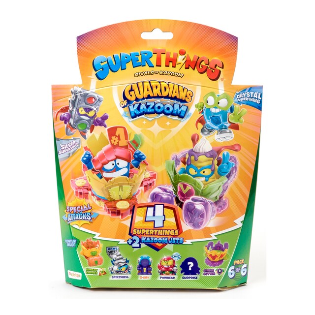 Imagen 0 de Pack 4 superthings & 2 Kazoom Jets Guardians of Kazoom Superthings