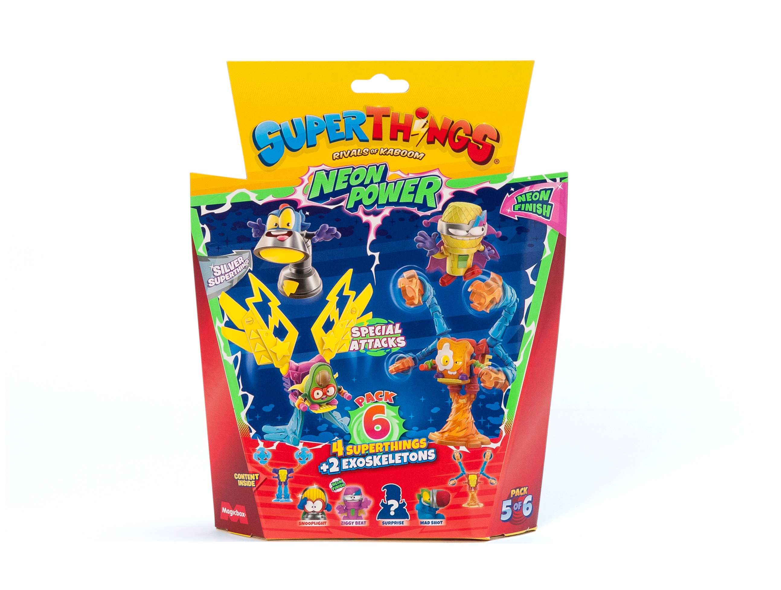 Pack 6 Neon Power Superthings 5