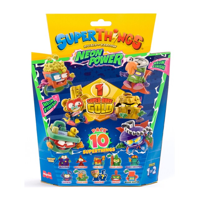 Pack 10 Neon Power Superthings