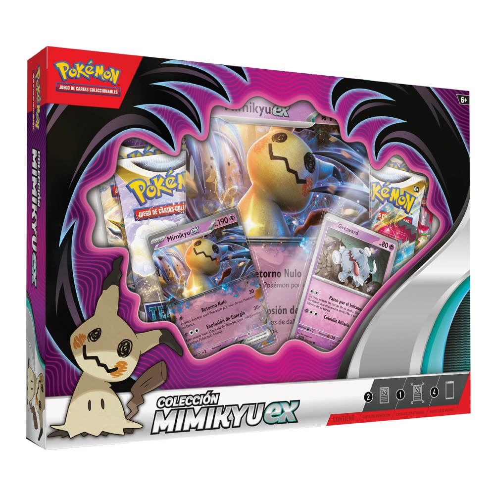 Caja juego de cartas Pokémon Colección Mimikyu EX JCC TCG Pokémon 2