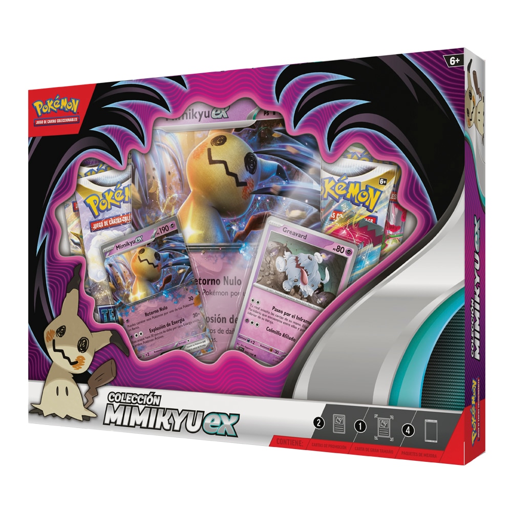 Caja juego de cartas Pokémon Colección Mimikyu EX JCC TCG Pokémon 3