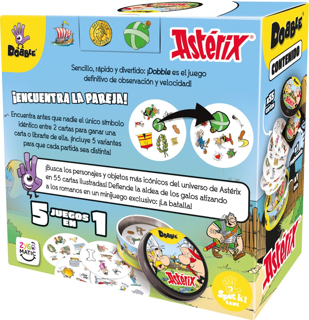 Juego de mesa Dobble Astérix Asmodee 5