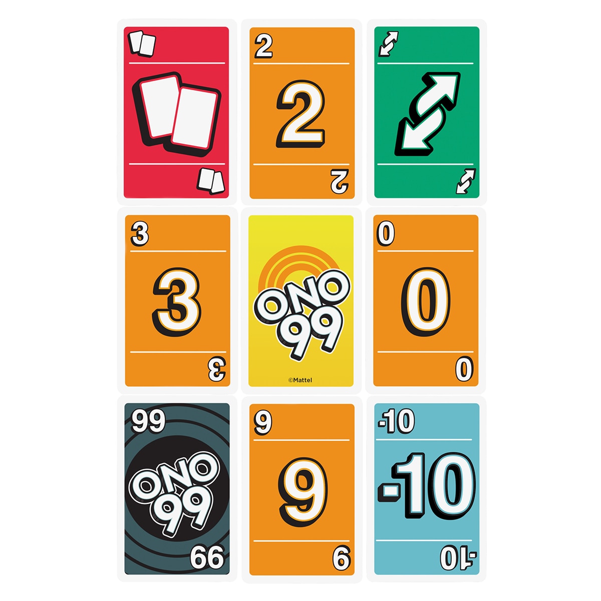 Juego de cartas ONO 99 Mattel Games 5