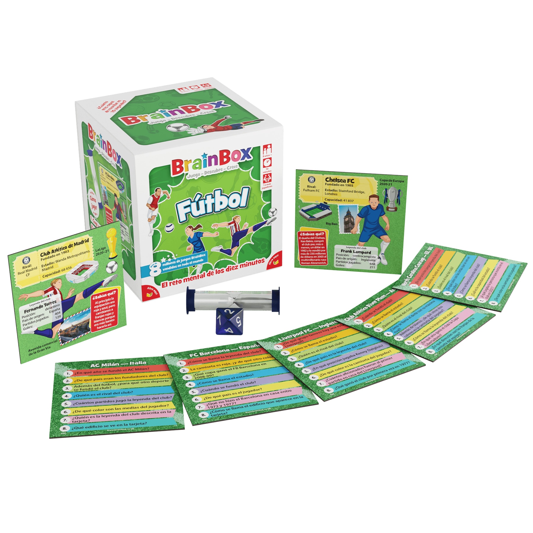 Juego de cartas BrainBox Fútbol Asmodee 2