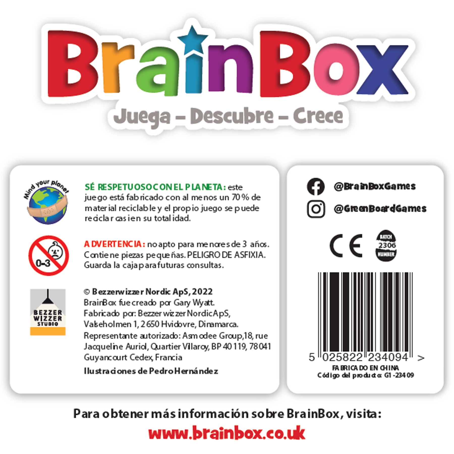 Juego de cartas BrainBox Fútbol Asmodee 6