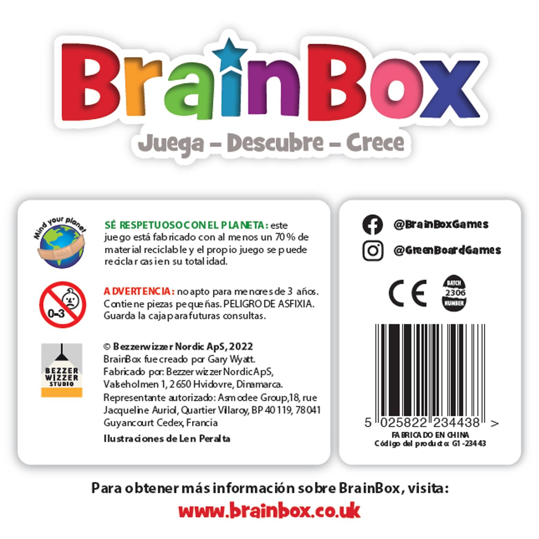 Juego de cartas BrainBox Ciencia Asmodee 6